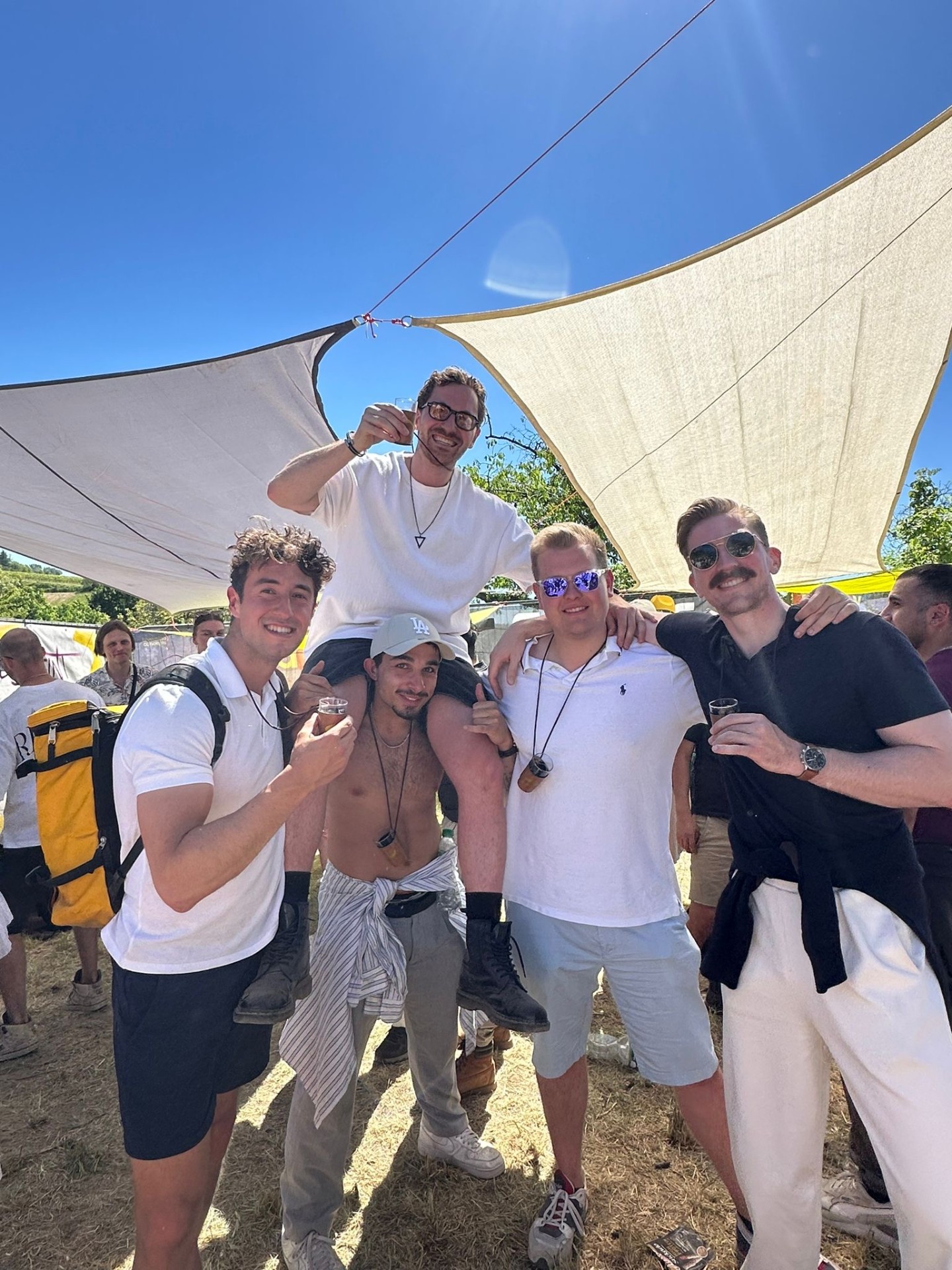 Team auf dem Festival